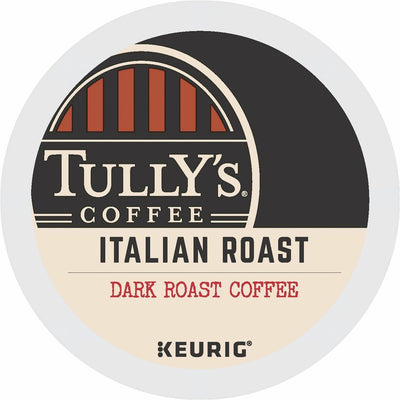 Keurig Dr Pepper . Tully's Coffee K-Cup Italian Roast Coffee, 24 / Box, GMT193019
