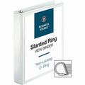 Business Source Basic D-Ring View Binder, White, 8 1/2" Width x 11" Length, BSN28441