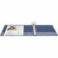 Business Source Basic Round Ring Binders, Dark Blue, 8 1/2" Width x 11" Length, BSN16464