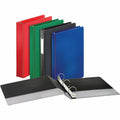 Business Source Basic Round Ring Binders, Black, 8 1/2" Width x 11" Length, BSN28526