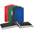 Business Source Basic Round Ring Binders, Black, 8 1/2" Width x 11" Length, BSN28526