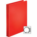 Business Source Basic Round Ring Binders, Red, 8 1/2" Width x 11" Length, BSN28550
