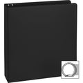 Business Source Basic Round Ring Binders, Black, 8 1/2" Width x 11" Length, BSN28552