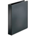 Business Source Basic Round Ring Binders, Black, 8 1/2" Width x 11" Length, BSN28552