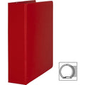 Business Source Basic Round Ring Binders, Red, 8 1/2" Width x 11" Length, BSN28660