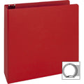 Business Source Basic Round Ring Binders, Red, 8 1/2" Width x 11" Length, BSN28660