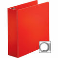 Business Source Basic Round Ring Binders, Red, 8 1/2" Width x 11" Length, BSN28770