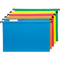 TOPS Pendaflex SureHook 1/5 Tab Cut Letter Recycled Hanging Folder, Bright Green, 8 1/2" Width x 11" Length, 20 / Box, PFX615215ASST