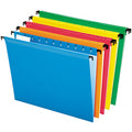 TOPS Pendaflex SureHook 1/5 Tab Cut Letter Recycled Hanging Folder, Bright Green, 8 1/2" Width x 11" Length, 20 / Box, PFX615215ASST