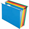 TOPS Pendaflex SureHook 1/5 Tab Cut Letter Recycled Hanging Folder, Bright Green, 8 1/2" Width x 11" Length, 20 / Box, PFX615215ASST