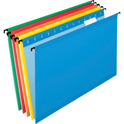 TOPS Pendaflex SureHook 1/5 Tab Cut Legal Recycled Hanging Folder, Bright Green, 8 1/2" Width x 14" Length, 20 / Box — view 1