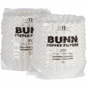 Bunn-O-Matic BUNN 12-Cup Regular Filters, White, 1000 / Carton, BUN201150000