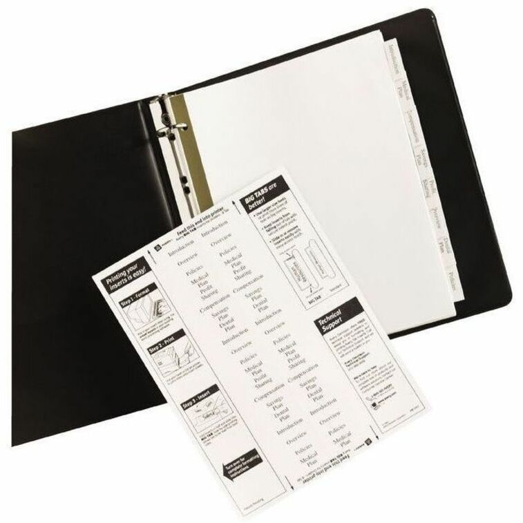 Avery Big Tab Insertable Dividers, 8-Tab Set, 1 Set (11124)