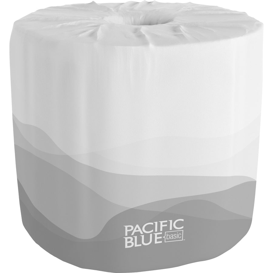 Pacific Blue Basic Basic Standard Roll Toilet Paper by GP Pro, White, Eco-friendly, 80 / Carton, GPC1458001