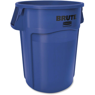 Rubbermaid Commercial Brute 44-Gallon Vented Utility Container, Blue, RCP264360BE