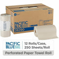 Georgia Pacific . Pacific Blue Basic Recycled Perforated Paper Roll Towel, Brown, 12 / Carton, GPC28290