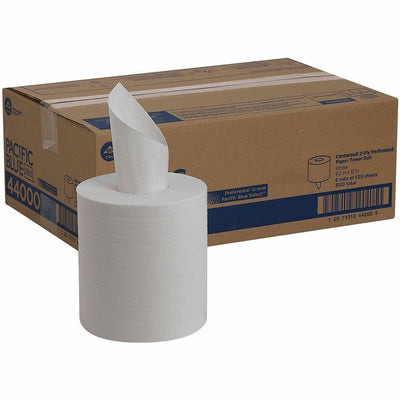 Georgia Pacific . Pacific Blue Select Centerpull Paper Towel by GP Pro (Georgia-Pacific), White, 6 / Carton, GPC44000