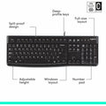Logitech K120 Plug-and-Play USB Keyboard, Black, LOG920-002478