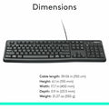 Logitech K120 Plug-and-Play USB Keyboard, Black, LOG920002478