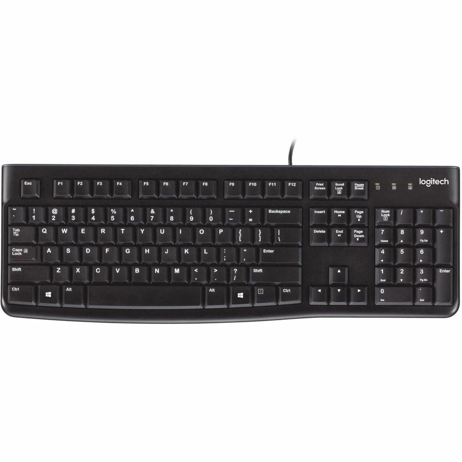 Logitech K120 Plug-and-Play USB Keyboard, Black, LOG920-002478