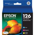 Epson DURABrite No. 126 Original Inkjet Ink Cartridge - Cyan, Magenta, Yellow - 3 / Pack, EPST126520S