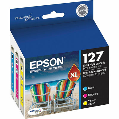 Epson DURABrite T127520-S Original Inkjet Ink Cartridge - Cyan, Magenta, Yellow - 3 / Pack, EPST127520-S