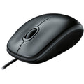 Logitech B100 Optical USB Mouse, Black, LOG910001439