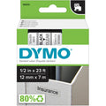 Newell Dymo D1 Electronic Tape Cartridge, Clear, DYM45010