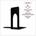 Universal Bookend, Black, 1 Pair, UNV54055