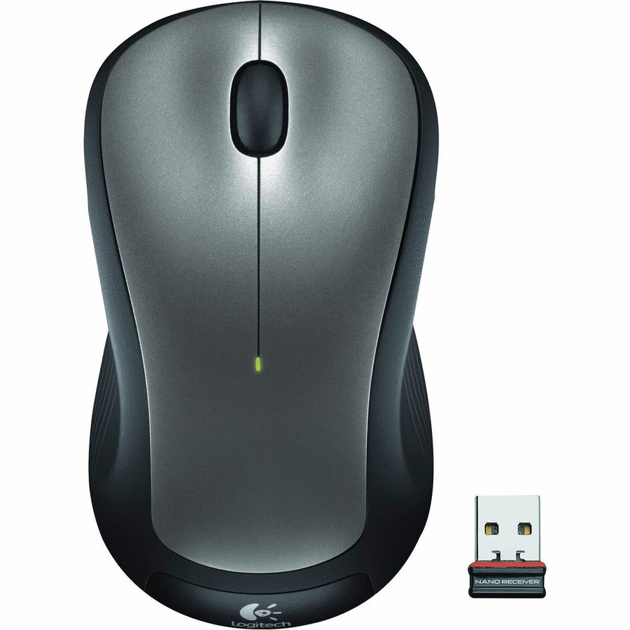 Logitech M310 Wireless Mouse, 4.4" x 2.4", Silver, LOG910-001675