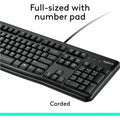 Logitech MK120 Desktop Corded Combo Set, LOG920-002565