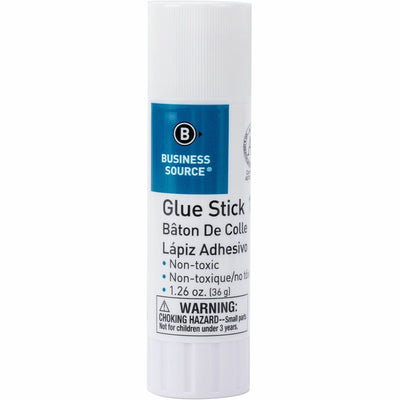 Business Source Glue Stick, White, 12EA/PK 24PK/CT — view 1