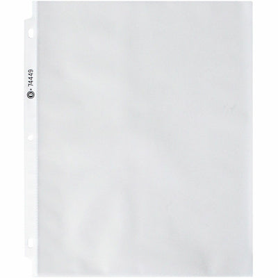 Business Source Nonglare Top-loading Sheet Protectors, Clear, 8 1/2" Width x 11" Length, 100 / Box, BSN74449