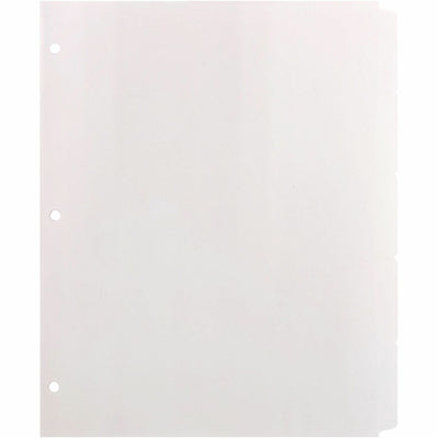 Business Source Reinforced Hole Punched Indexes, White, 1 Box, BSN36683
