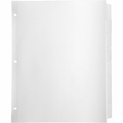Business Source Reinforced Hole Punched Indexes, White, 1 Box, BSN36684
