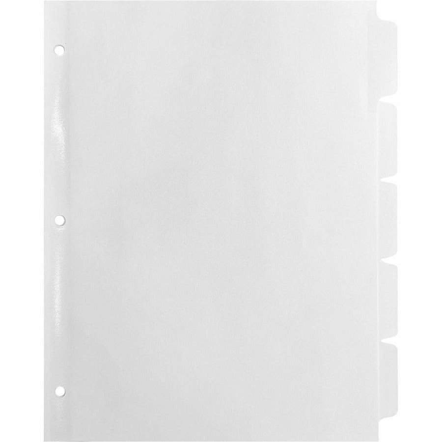 Business Source Punched Laser Index Dividers, White, 1 Box — view 1