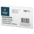 Business Source Plain Index Cards, 5" Width x 3" Length, 100 / Pack, BSN65258