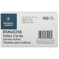 Business Source Plain Index Cards, 5" Width x 3" Length, 100 / Pack, BSN65258