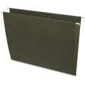 Business Source Letter Recycled Hanging Folder, Green, 8 1/2" Width x 11" Length, 25 / Box, BSN26528