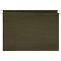 Business Source Letter Recycled Hanging Folder, Green, 8 1/2" Width x 11" Length, 25 / Box, BSN26528