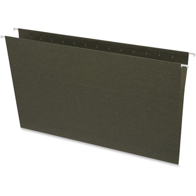 Business Source Legal Recycled Hanging Folder, Green, 8 1/2" Width x 14" Length, 25 / Box — view 1