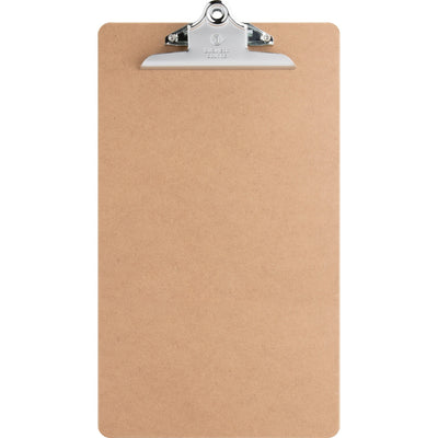 Business Source Hardboard Clipboard, Brown, 9" Width x 15 1/2" Length, 6EA/BD 2BD/BX 4BX/CT — view 1