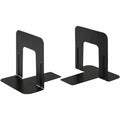 Business Source Heavy-gauge Steel Book Supports, Black, 2 / Pair, BSN42550