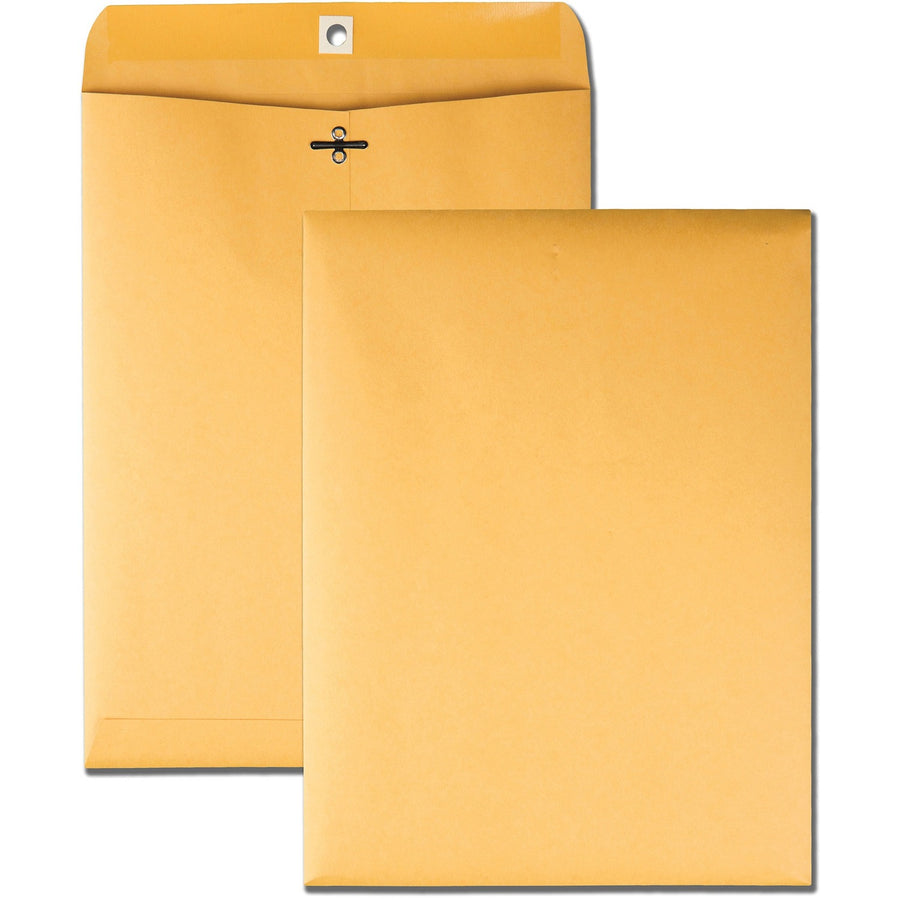 Business Source Heavy-duty Clasp Envelopes, Kraft, 100 / Box — view 1