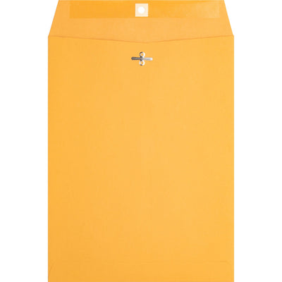 Business Source Heavy-duty Clasp Envelopes, Kraft, 100 / Box — view 1