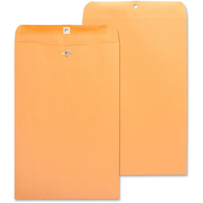 Business Source Heavy-duty Clasp Envelopes, Kraft, 100 / Box — view 1