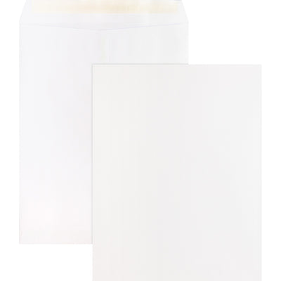 Business Source Self Sealing Catalog Envelopes, White, 100 / Box — view 1
