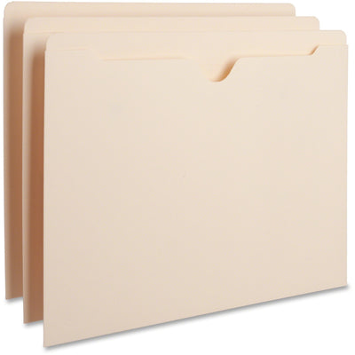 Business Source Letter Recycled File Pocket, Manila, 8 1/2" Width x 11" Length, 100 / Box — view 1