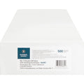 Business Source No. 9 Double Window Invoice Envelopes, White, 500 / Box, BSN36681