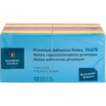 Business Source 3x3 Extreme Colors Adhesive Notes, Assorted, 1 Pack, BSN36615